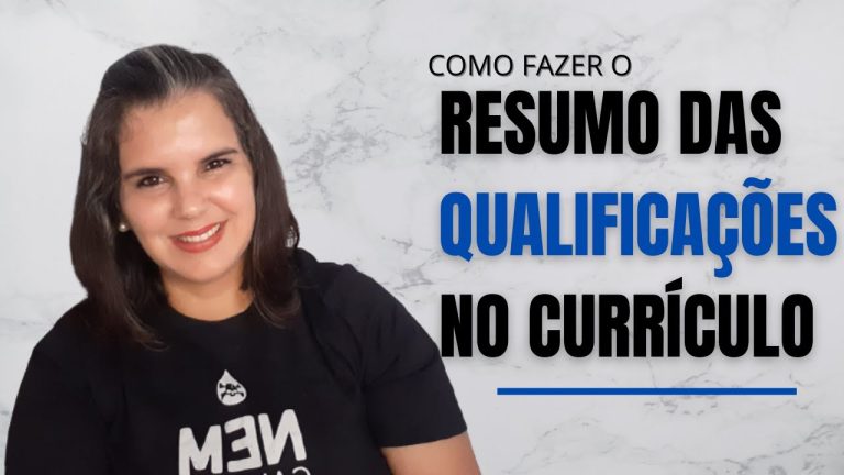 Resumo de Qualificações para Jovem Aprendiz